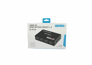 Splitter Hdmi 1x4 Distribuidor Divisor Full Hd 1.4 3d