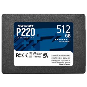 SSD Patriot 512GB P220 2.5" SATA 3 - P220S512G25