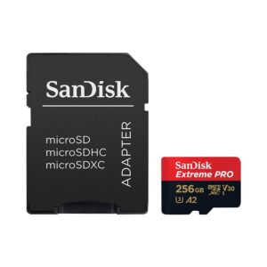 Cartão de Memória Micro SD SanDisk Extreme Pro U3 V30 256GB UHD 4K