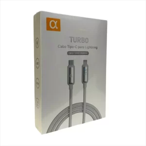 Cabo A'Premium Carregador Tipo C para IOS Exibe Potência Utilizada (CB121)