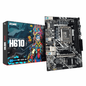 Placa Mãe Pcyes H610 Lga1700 2Xddr4 (Max 64Gb) M.2 Nvme 2Xusb 3.2, 2Xusb 2.0 Rede 1000 Hdmi/Dp/Vga M-Atx - Pcyh610-14G64