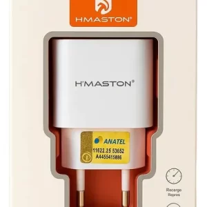 Carregador Turbo 25w Hmaston Tipo-c Original Seguro Lr14-4 Branco