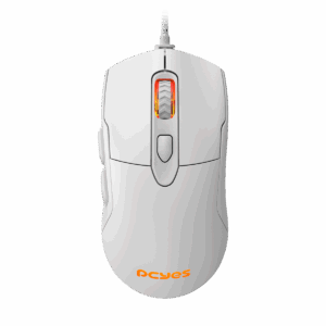 Mouse Gamer Pcyes Malus White Ghost - 12400 Dpi - Rgb - 6 Botões - Pmgmwg