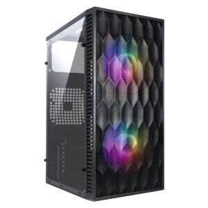 Gabinete Gamer Vinik Wave Preto Lateral Acrilico - Ggwacbk