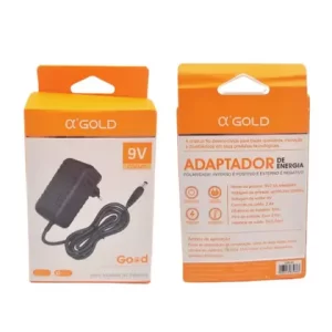 Fonte de Energia 9V / 2.4A plug P4 5.5mm 110v-220v a'Gold - AGold