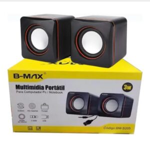 Caixa De Som Multimídia Portátil Para Pc B-Max BM-S205