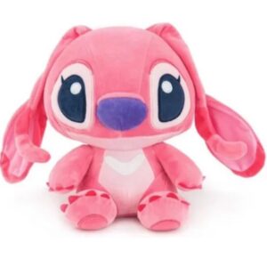 Pelúcia Angel Lilo E Stitch Disney 30cm Antialérgico Rosa