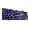 TECLADO GAMER HYDRA 107 TECLAS + 12 MULTIMÍDIA COM LED AZUL SENSACAO TECLA MECANICA - GT700