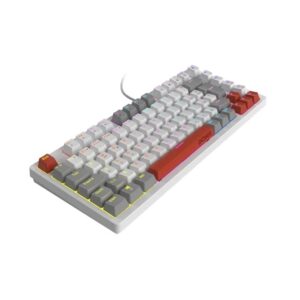 TECLADO MECANICO 75% PCYES KIRIN WHITE GHOST - SWITCH BLUE - LED RAINBOW - PTKRWG75BL