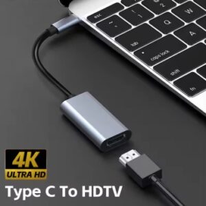 Adaptador TIPO C para HDTV 4K USB C USB3.1 Macho para HDTV Fêmea Cabo Conversor para Laptop Tablet TV MacBook