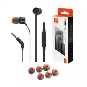 Fone de Ouvido JBL Tune T110 / Com Fio - Preto