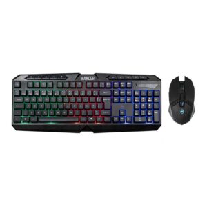 Kit Teclado e Mouse Gamer Mancer Krinius V2, Rainbow, 6400DPI, ABNT2, Preto