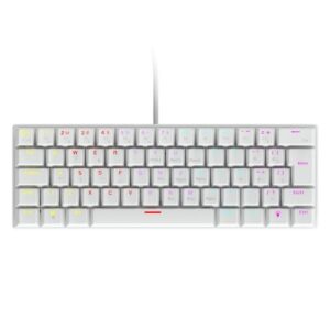 Teclado Mecânico 60% Vinik Anihi White - Switch Red - Led Rainbow - Anihiwhrd